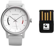 Garmin vívomove Sport - White with Sport Band with USB ANT Stick