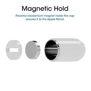 TechMatte Magnetic Replacement Cap for Apple Pencil with Holder Updated Version 