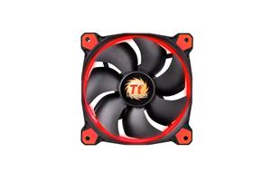 Thermaltake Ring 14 High Static Pressure 140mm Circular Case Radiator Fan with Anti Vibration Mounting System Cooling CL F039 PL14RE A Red 