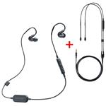 Shure SE215-K-BT1 Wireless Bluetooth Sound Isolating Earphones (Black) with RMCE Remote/Mic Cable