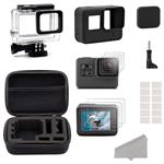 Semoic Accessories for GoPro Hero HD (2018) /6/5 Black Starter Kit Travel Case Small + Housing Case + Screen Protector + Lens Cover + Silicone Protective Case