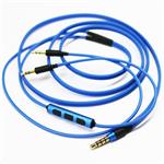 Replacement Cable Compatible with Sol Republic Master Tracks HD V8, V10, V12, Sol Republic X3 Headphone, Remote volume & Mic Compatible with iphone Samsung Galaxy Xiaomi Huawei Android Blue