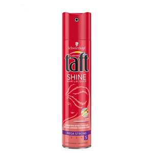 اسپری نگهدارنده حالت مو تافت مدل Shine Hair Lacquer حجم 250 میلی لیتر Taft Shine Hair Lacquer Hair Styling Spray 250ml