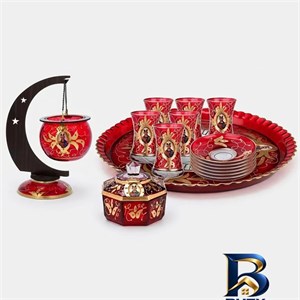 سرویس چای خوری ۱۵ پارچه مدل شاه عباسی