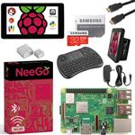Raspberry Pi 3 B+ (B Plus) Ultimate Kit – Complete Set Includes Raspberry pi Motherboard, 7” Touchscreen Display, Power Supply, 32GB SD Card, 2 Heatsinks, Official Case & 6ft HDMI Cable & Keyboard