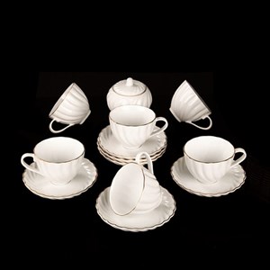 سرویس چای خوری ۱۴ پارچه لمونژ مدل کارمن کد 504