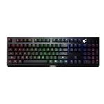 GIGABYTE AORUS Optical Blue Mechanical Gaming Keyboard – Splashproof – Full RGB backlighting - Swappable Switches – Braided Cable – Cable Management – Floating Key Design (GK-AORUS K9)