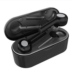 Wireless Earbuds, AMORNO True Wireless Earbuds Bluetooth 5.0 Stereo Bluetooth Headphones TWS in-Ear Headset with Charging Case, Built-in Mic (Black+Silver) 