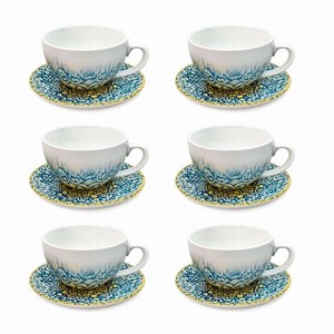 ست فنجان و نعلبکی ۱۲ پارچه ۶ نفره مدل استون سوژیلیت