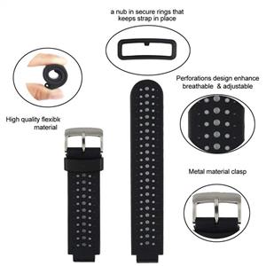 Replacement for Garmin Forerunner 235 Watch Strap Accessory Adjustable Silicone Sport Wristband 220 230 620 630 735XT 235Lite 