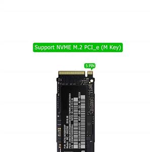 GODSHARK NVME Adapter PCIe x16 with Heat Sink, M.2 SSD Key M to PCI Express Expansion Card, Support PCIe x4 x8 x16 Slot, Support 2230 2242 2260 2280, Compatible for Windows XP / 7/8 / 10 