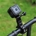 PULUZ 360 Degree Rotation Bicycle Bike Aluminum Handlebar Adapter Mount with Screw for DJI Osmo Action/GoPro Hero 7 6 5 4 Session Xiaoyi MiJiaSport Camera 