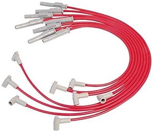 MSD 35399 Red 8.5mm Super Conductor Spark Plug Wire Set by 