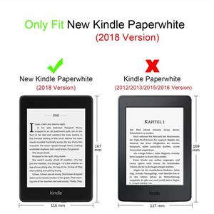 XBE Ultra Slim PU Leather Case for Kindle Paperwhite 10th Generation 2018 Release (Will not fit Other Versions), Flower 