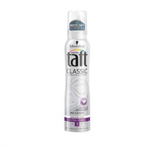 موس حالت دهنده مو تافت سری Classic مدل Halt And Pflege حجم 150 میلی لیتر Taft Classic Schaumfestiger Halt And Pflege Mousse Hair Styling Spray 150ml