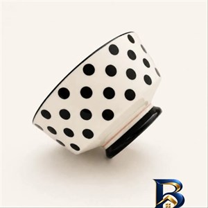 کاسه سوپ خوری با طرح خال دار 