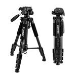 ZOMEI Compact Light Weight Travel Portable Aluminum Camera Tripod for Canon Nikon Sony DSLR Camera with Carry Case(black)