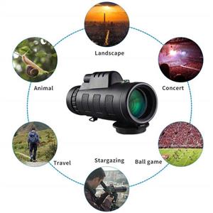 MYUANGO Monocular Telescope 40X60 High Definition Wide View Power with Universal Smartphone Holder for Birdwatching Outdoor Camping Hunting 