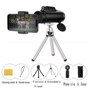 MYUANGO Monocular Telescope 40X60 High Definition Wide View Power with Universal Smartphone Holder for Birdwatching Outdoor Camping Hunting 