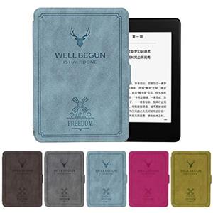 Yeahii Deer Printed PU Leather Soft Case Cover Ebook For Amazon Kindle Paperwhite 1st 2nd 3rd Generation 