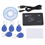 Zerone 125KHZ RFID ID Card Reader/Writer Kit- USB RFID Contactless Proximity Smart ID Card Reader Door Access Control Sensor Copier Duplicator with 5pcs Key Fob Tag