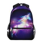 ZZKKO Rainbow Unicorn Abstract Art Boys Girls School Computer Backpacks Book Bag Travel Hiking Camping Daypack