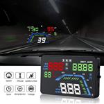 YICOTA Car HUD GPS Head Up Display 5.5" Colorful LED Dashboard Projector Speed Warning System Compatible with All Cars (Q7)