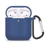ZALU Compatible for AirPods Case with Keychain, Shockproof Protective Premium Silicone Cover Skin for AirPods Charging Case 2 & 1 (AirPods 2, Royal Blue)