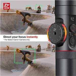 zhi yun Crane 2 with Servo Follow Focus 2018 New Package 3 Axis Gimbal Stabilizer for DSLR Camera Zhiyun tech Black 