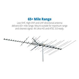 Winegard HD8200U Platinum VHF/UHF HDTV Antenna (65 Miles+, Digital, 4K Ultra High-Def Ready) 