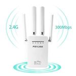 WiFi Range Extender Signal Booster 4 External Antennas 2.4GHz Fast Speed 300Mbs Wi-Fi Repeater