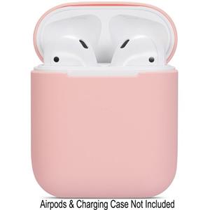 Watruer Compatible Airpods Case, Protective Ultra-Thin Soft Silicone Shockproof Non-Slip Protection Accessories Cover Case for Apple Airpods 2 & 1 Charging Case - Pink 