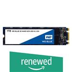 WD Blue 3D NAND 1TB PC SSD - SATA III 6 Gb/s, M.2 2280 - WDS100T2B0B (Renewed)