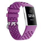 ساعت و مچ بند هوشمند  Xiaohua Sport Bands Compatible for Fitbit Charge 3 Bands Women Men, Breathable Holes Silicone Smart Watch Strap Small Large Accessories Wristbands