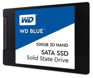 اس‌اس‌دی وسترن دیجیتال Blue 3D NAND Sata 500GB 2.5” 7mm WDS500G2B0A WD Blue 3D NAND 500GB PC SSD - SATA III 6 Gb/s, 2.5"/7mm - WDS500G2B0A