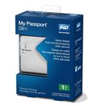 WD My Passport Slim 1TB Portable Metal External Hard Drive USB 3.0 with Auto Backup