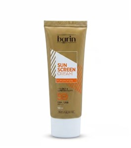 کرم ضد آفتاب پوست چرب و مختلط رنگی بژ طبیعی (Natural beige) بارین بیوتی SPF50