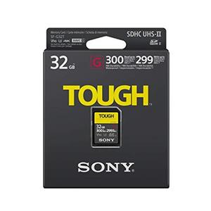 Sony SF-G32/T1 High Performance 32GB SDHC UHS-II Class 10 U3 Memory Card with Blazing Fast Read Speed up to 300MB/s 