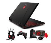 MSI GL63 9SEK-473 Laptop (Intel i7-9750H 6-Core, 16GB RAM, 512GB PCIe SSD + 1TB HDD, NVIDIA RTX 2060, 15.6" Full HD (1920x1080), WiFi, Win 10 Pro) with Loot Box Pack, Gaming Controller, Headset