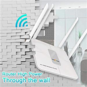 Wireless Router 1200mbps Long Range Wifi Ac High Speed Dual Band with 4 Lan Ports for Home Office internet Amazon Alexa Extender 2.4 ghz 