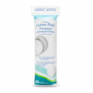 پد پنبه‌ای پاک‌کننده آرایش Premium Cotton Pads بسته 100 عددی