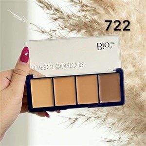 پالت کانسیلر و کانتور چرب 4 رنگ بیو استار شماره 722 - Bio Star