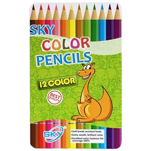 مداد رنگی 12 رنگ اسکای مدل 12-101 Kangaroo