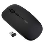 ماوس (Wireless Mouse,Inphic Slim Rechargeable Computer Mouse Silent Click 2.4G Wireless Mice 1600DPI Mini Optical Portable Travel Cordless Mouse with USB Receiver for PC Laptop Computer Mac MacBook (Black