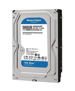 WD Blue 500GB PC Hard Drive - 5400 RPM Class, SATA 6 Gb/s, 64 MB Cache, 3.5" - WD5000AZRZ 