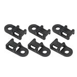 XLX 120PCS 3 Values Saddle-type Cable Tie Mount Bases for Cable Wire Tubing Sleeving Conduit Adjustable Cable Tie Holder Set Matched with 120PCS Black Flexible Zip Ties(Black)