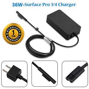 YIPBOWPT Surface Pro 4 3 Charger 36W 12V 2.58A Power Supply Model 1625 for Microsoft i5 i7 Laptop with 5V 1A USB Charging Port 