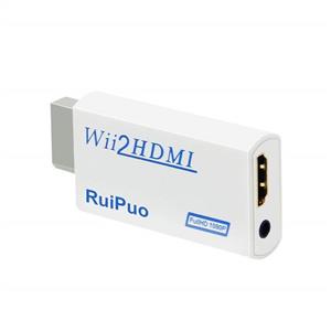 Wii to HDMI Converter Output Video Audio Adapter, with 3.5mm Audio Video Output Supports All Wii Display Modes, Best Compatibility and Stability for Nintendo (Wii to HDMI)