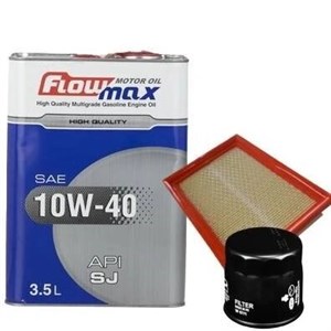 پکیج تعویض روغن پراید یورو4 فلومکس 10W-40 SJ