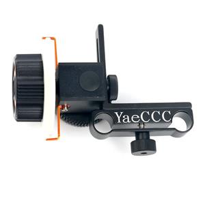 YaeCCC Video Stabilizer Kit 15mm Rod Rig Camera Cage Follow Focus Matte Box Compatible with Sony A7 Orange DSLR Mount 